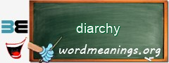 WordMeaning blackboard for diarchy